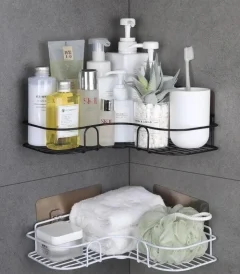 Bathroom-Shelf-Wall-Mounted-Corner-Storage-Shelves-Shampoo-Holder-Cosmetic-Rack-Iron-Shower-Drain-Basket-Bathroom-1